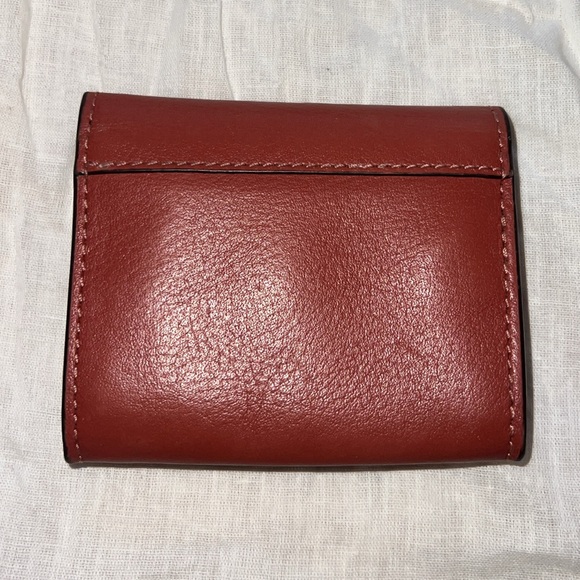 Coach Men's Coin Natural Wallet F24652 Terracotta Leather Wristlet - Picture 3 of 5